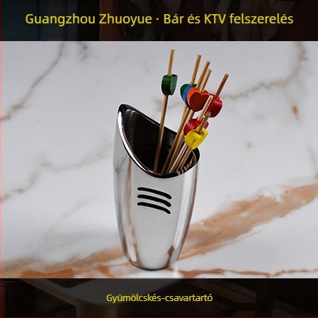 Rozsdamentes acélból készült hotelasztal-tálalókészlet – polírozott felület, kínai stílus; kiegészítők bár/éjszakai klubhoz: gyümölcstál, hamutál, jégvödör