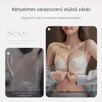 Nylon melltartó elöl csatolható, push-up, anti-sag, állítható, lélegző