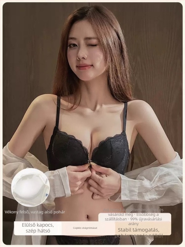 Nylon melltartó elöl csatolható, push-up, anti-sag, állítható, lélegző
