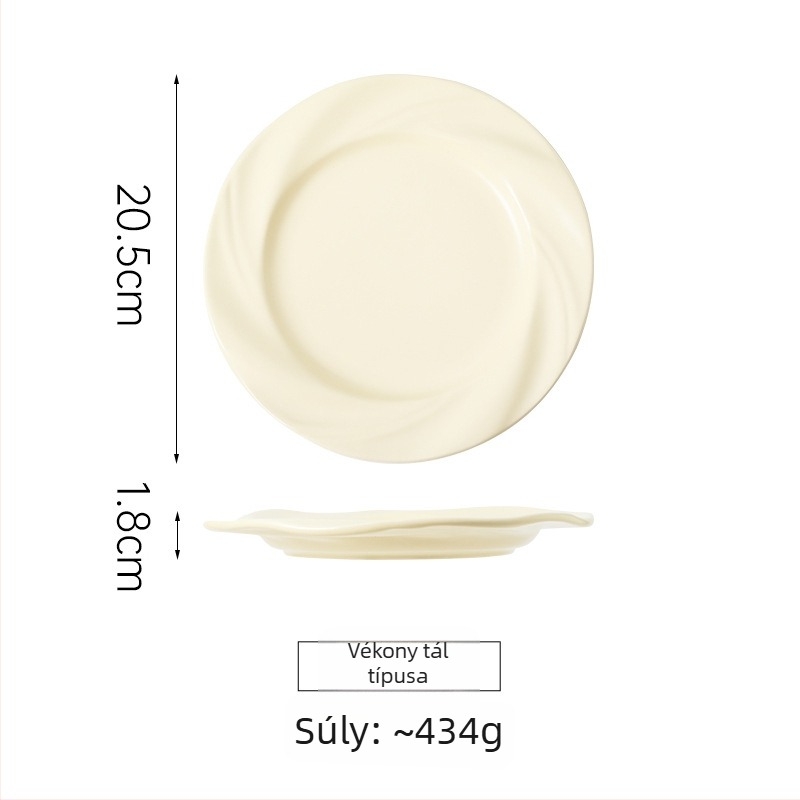 Porcelánból készült levesestál, kör alakú, modern letisztult stílus, mikrohullámú sütőben használható, szállodai és éttermi használatra