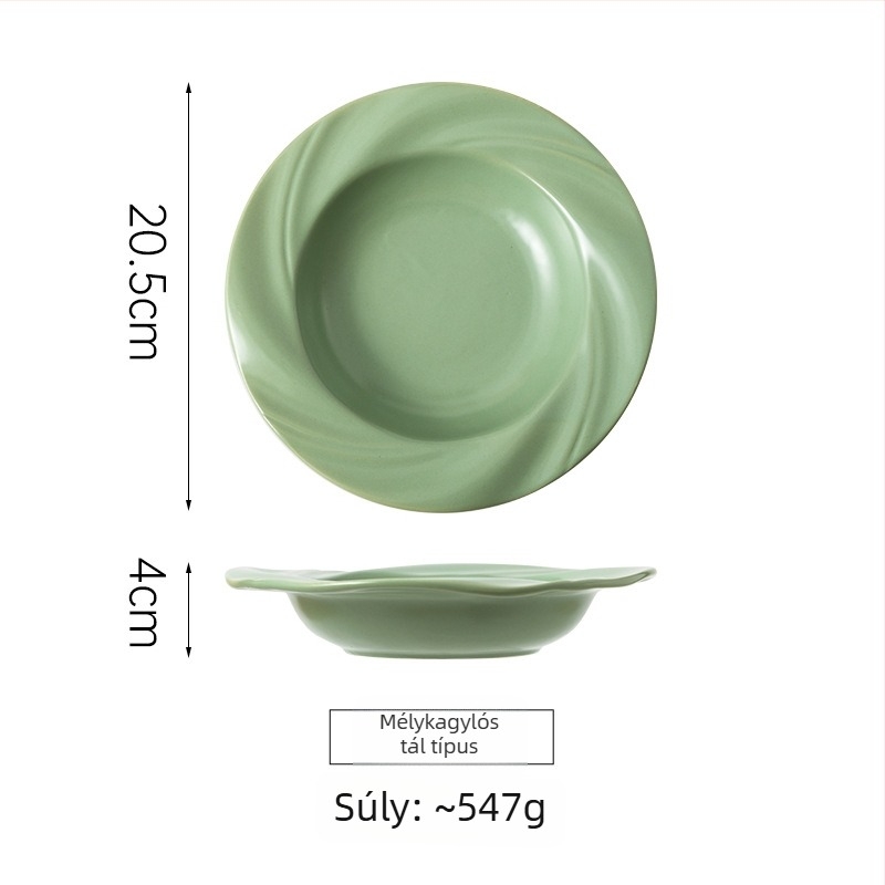 Porcelánból készült levesestál, kör alakú, modern letisztult stílus, mikrohullámú sütőben használható, szállodai és éttermi használatra