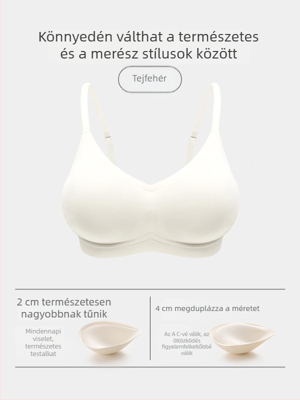 SL995 Push-Up melltartó varrat nélküli, kismellű nők számára, 3/4 kosár, nylon-spandex