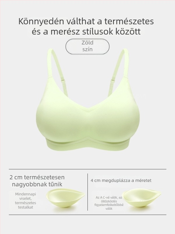 SL995 Push-Up melltartó varrat nélküli, kismellű nők számára, 3/4 kosár, nylon-spandex