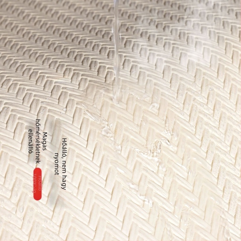 PVC étkezési alátét vintage diagonális mintával, nordic stílus, szövött, csúszásmentes