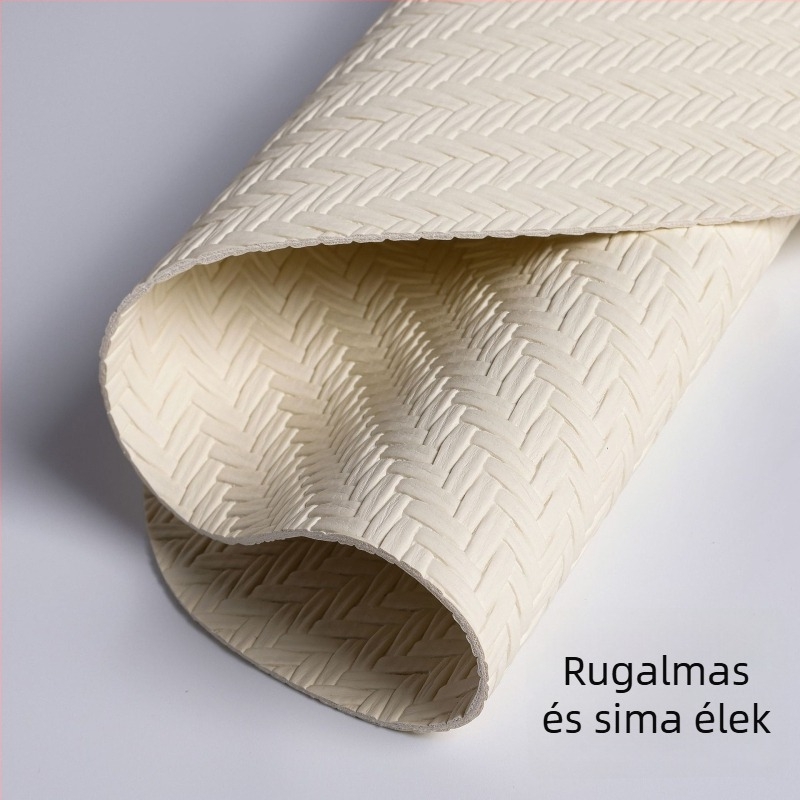 PVC étkezési alátét vintage diagonális mintával, nordic stílus, szövött, csúszásmentes