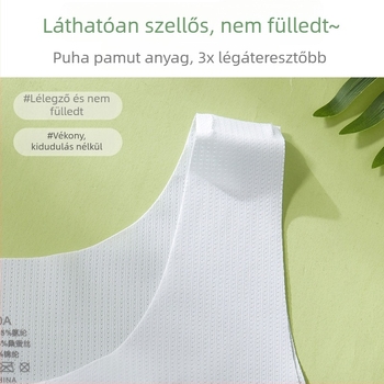 Lányoknak: ultra vékony, lélegző mellény alsónemű, pamut béléssel, 8–12 éveseknek