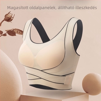 Mu Shiqi Drót nélküli melltartó előre záródással, seamless kialakítás, teljes kosár, vékony formázott kosár, mellény stílus