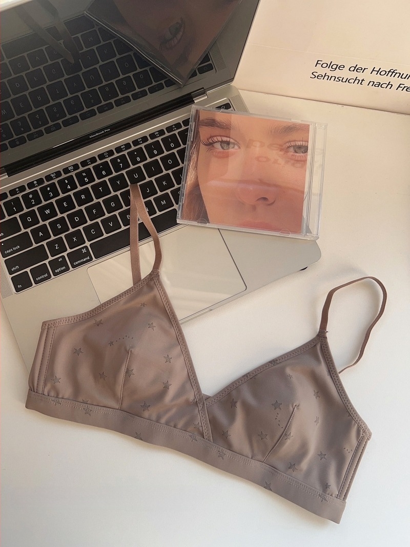 Push-up melltartó, 3/4 kosár, vékony formázott kosár, nylon anyag, merevítő nélkül