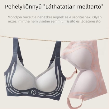 Női vezeték nélküli liftelő melltartó, vest-stílusú, 3/4 kosár, oldalsó támogatás