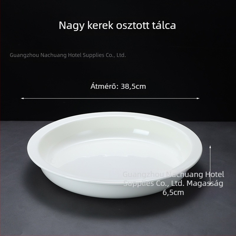 Kerámia büfé tálak szállodák számára, négyszögletes és kör alakú formájú, anyag kerámia, márka ZHILISHI, kínai stílus