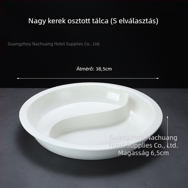 Kerámia büfé tálak szállodák számára, négyszögletes és kör alakú formájú, anyag kerámia, márka ZHILISHI, kínai stílus