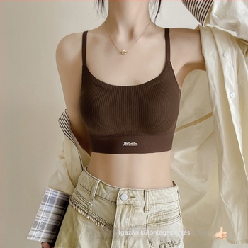 Miwei 2642 3D formázott kosárú bralette, sportos varrat nélküli, nylon anyag, modal bélés, fixált dupla vállpántok, 3/4 kosár