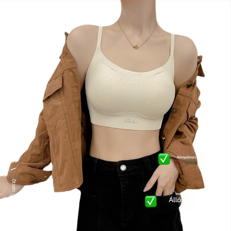 Miwei 2642 3D formázott kosárú bralette, sportos varrat nélküli, nylon anyag, modal bélés, fixált dupla vállpántok, 3/4 kosár
