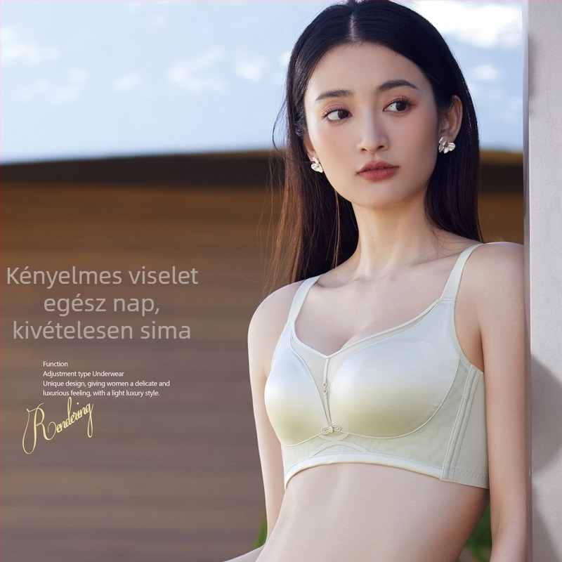 Francia stílusú luxus gyöngyház satin melltartó, 3/4 kosár, közepes formájú kosár, lélegző háló, állítható pántok