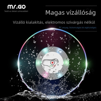 LED villogó poháralátét – csúszásmentes, átlátszó, PC anyag, kerek vagy négyszögletes, degradálható