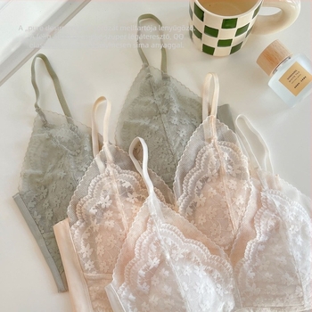 Francia-stílusú csipkés bralette kristálykosaras, beépített bélés, állítható vékony vállpántok, szexi dekoltázs
