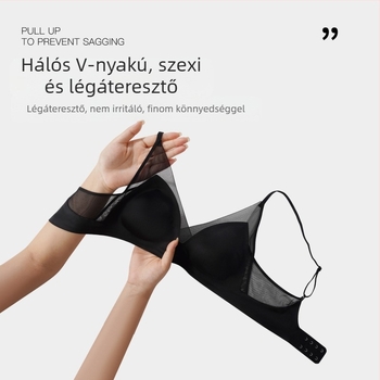 Francia stílusú varrat nélküli satin melltartó nagy mellekhez, vizuálisan kisebbnek tűnik, megakadályozza a megereszkedést, összegyűjti a külső és oldalsó kebleket, nyuszifülös kosár, vezeték nélküli, kényelmes
