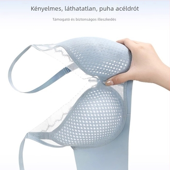 Női csipkés melltartó, gyengéd támogatás, kosár 3/4, vékony formázott kosár, légáteresztő, fő anyag nylon