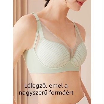Női csipkés melltartó, gyengéd támogatás, kosár 3/4, vékony formázott kosár, légáteresztő, fő anyag nylon