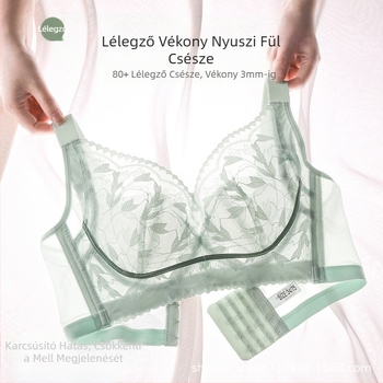 Vezeték nélküli vékony melltartó nagy keblekhez, 3/4 kosár, középméretű formázó kosár, kényelmes, összegyűjtő és emelő hatású, állítható vállpántok