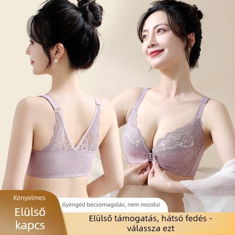 Push-up melltartó előre záródó, vezeték nélküli, 3/4 kosár, vékony formázott kosár, nylon/poliamid