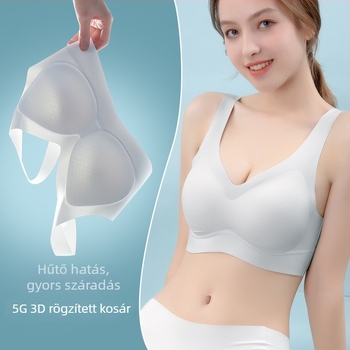 Ice Silk varrás nélküli latex melltartó nőknek, fix kosarakkal, légáteresztő, tank-stílus, vékony