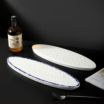 Porcelán kerek lapos tányér alul-glazúrral, modern minimalista stílus, mikrohullámú sütőben is használható