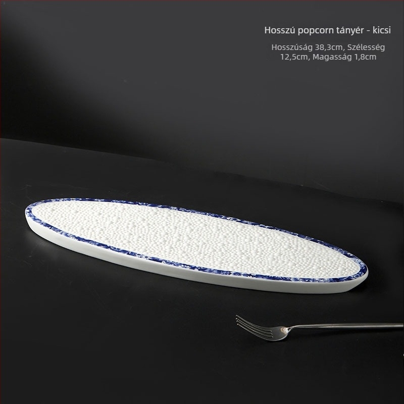 Porcelán kerek lapos tányér alul-glazúrral, modern minimalista stílus, mikrohullámú sütőben is használható