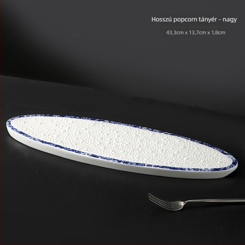 Porcelán kerek lapos tányér alul-glazúrral, modern minimalista stílus, mikrohullámú sütőben is használható