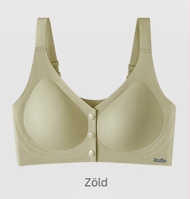 Plusz méretű szoptatós melltartó, varrás nélküli, nylon anyagú, előről zárható, 3/4 kosár, vékony formázott kosár