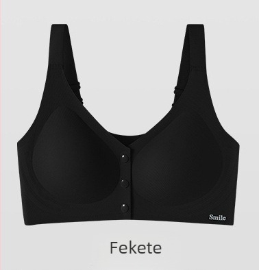 Plusz méretű szoptatós melltartó, varrás nélküli, nylon anyagú, előről zárható, 3/4 kosár, vékony formázott kosár