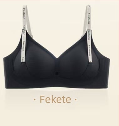 3/4-es kosaras drót nélküli melltartó, puha támasztással és fix vállpántokkal, vékony formázott kosár, anyag nylon, bélés spandex 50-70%