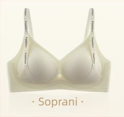 3/4-es kosaras drót nélküli melltartó, puha támasztással és fix vállpántokkal, vékony formázott kosár, anyag nylon, bélés spandex 50-70%