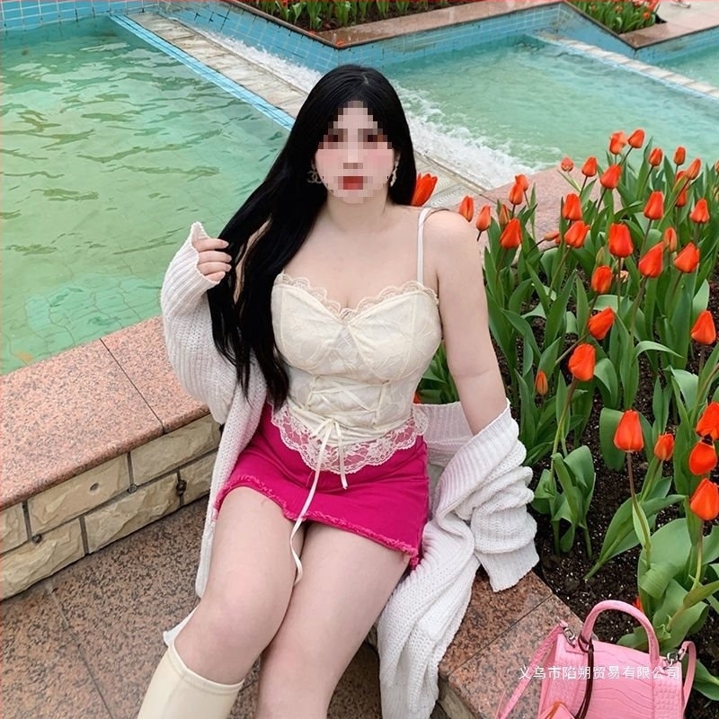 Csipkés halszálka mintázatú camisole, ultra vékony vállpántokkal, 3D mintázat, A-vonalú derekát szorító dizájn