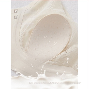 Melltartó nyúlfülű kosarakkal, varrás nélküli, ultra vékony formázott kosarak, felső támasz