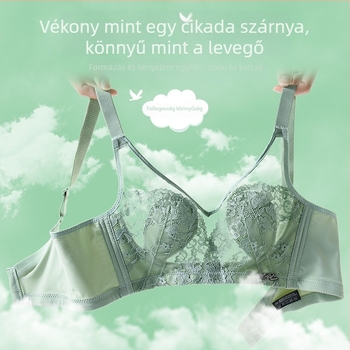 Csipkés melltartó, nélküli, 3/4 kosár, vékony formázott kosár, hímzés, varrat nélküli hátsó rész