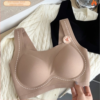 Push-Up melltartó, 3/4 kosár, formázó kosár poliészterből, fő anyag nylon, rögzített kettős vállpántok