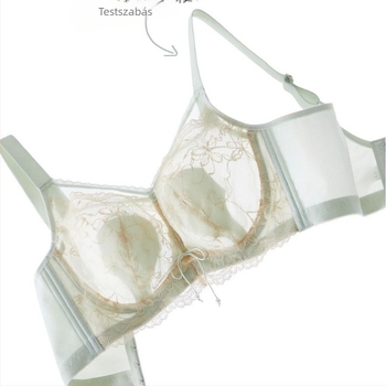 Női melltartó 5/8 kosárral, ultrateny pl formázott kosár, acélgyűrű, csipke hímzés, lélegző nylon anyag