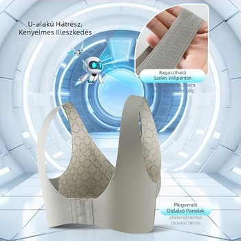 5D zselés Lift melltartó, puha támasz, varrás nélküli, emelés és anti-deformáció, hátsó záródás, vezeték nélküli