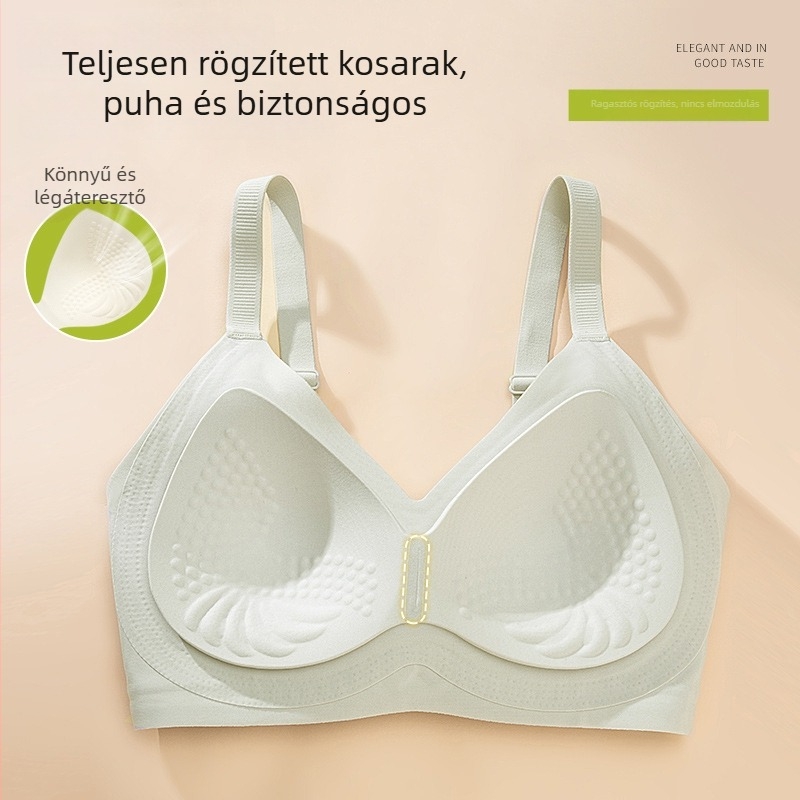 Zselés, seamless női melltartó fixált kivitelben, magas oldaltartással, emeli a melleket és nyújt gyengéd támaszt
