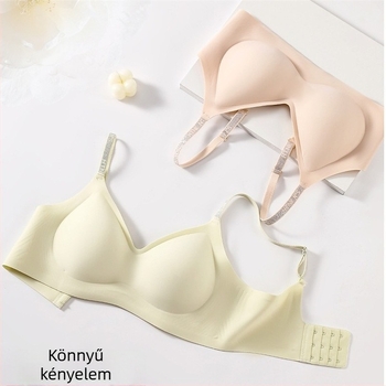 Camellia légáteresztő ultra vékony seamless melltartó, kényelmes emeléssel, oldalsó mell támogatással, nagy keblek látszanak kisebbnek, finom fényes vállpántok, szép hát