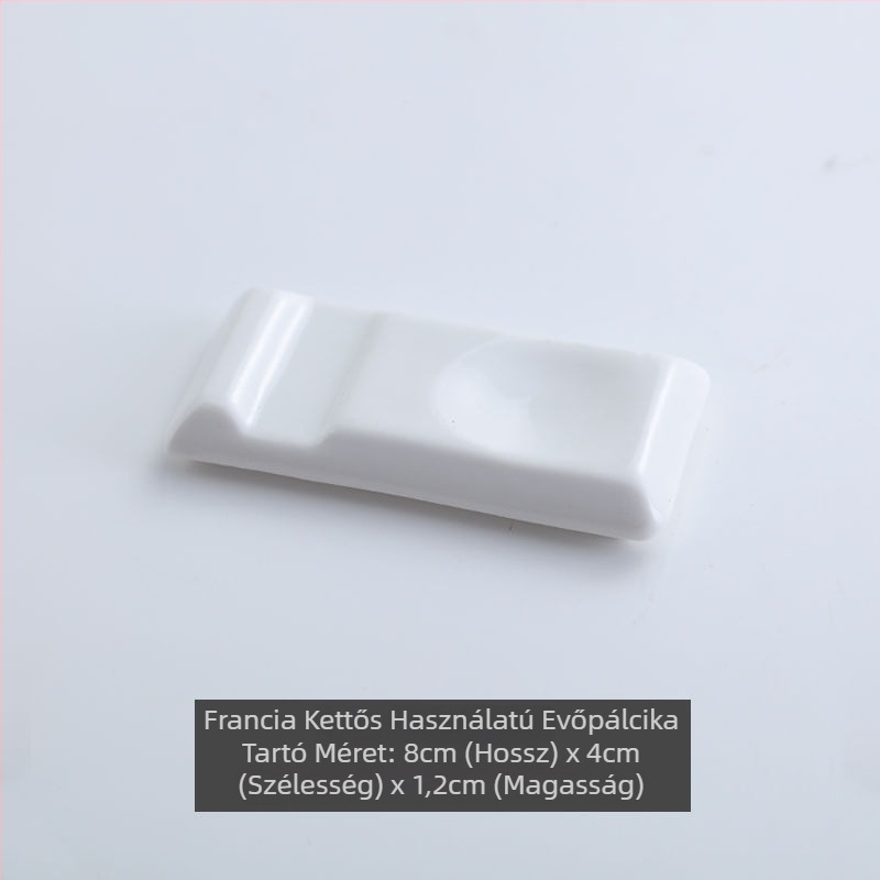 Kerámia kanál–tartó készlet, 10 db, minimalistikus stílus, kettős használat otthonra és szállodai környezethez