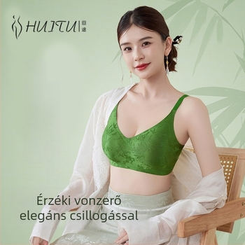 Új kínai stílusú, varrat nélküli melltartó nőknek, nagy mellekhez, push-up, puha támasz, légáteresztő, anti-lógás, gyönyörű hát