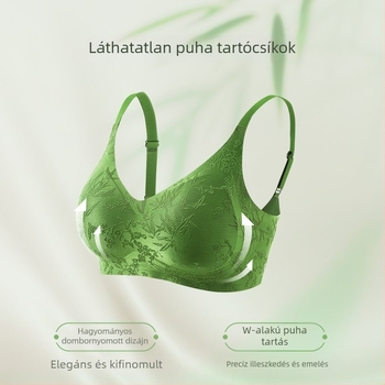Új kínai stílusú, varrat nélküli melltartó nőknek, nagy mellekhez, push-up, puha támasz, légáteresztő, anti-lógás, gyönyörű hát