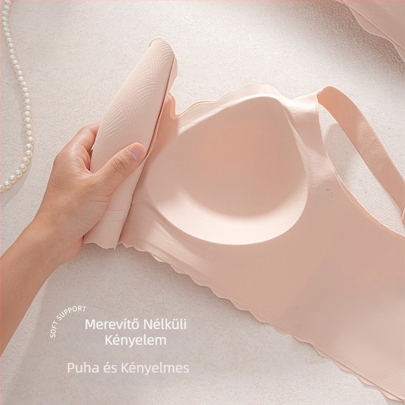 Sima varrás nélküli, vezeték nélküli melltartó 3/4 kosaras, állítható emelés, légáteresztő és tartós támogatás