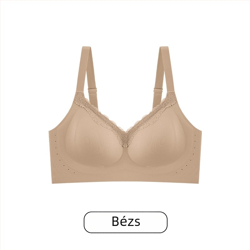 Seksi mindennapi melltartó, puha támasztás, varrás nélküli csipke, formázza a hátat és megakadályozza a megereszkedést