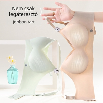 Ultra vékony, varrás nélküli push-up melltartó, állítható puha támasztással, formázza a kebleket és szép hátat