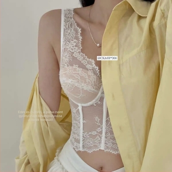 Csipkés halcsontos bustier-korzett derékfűző cipzárral, nylon anyag, egész szezonban viselhető, kényelmes tartás