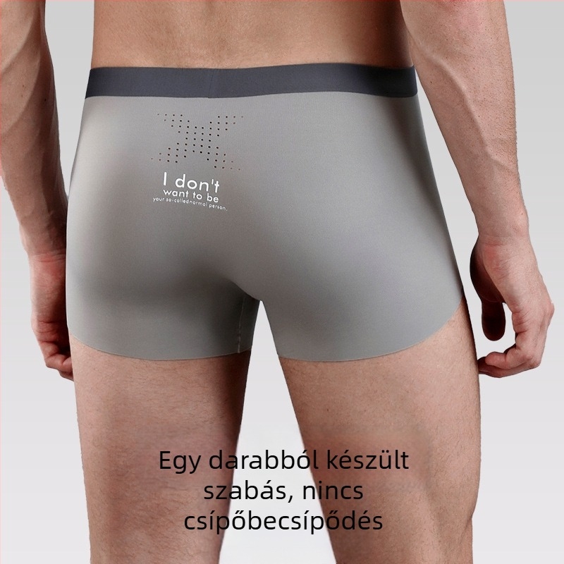 Celebrity Family férfi seamless boxer briefs, patentolt dupla kiemelkedő relével a gát környékén, tiszta pamut