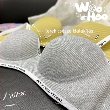 Zökkenőmentes 3/4-es kosárú, vezeték nélküli melltartó nőknek, kis mellemhez, egyszemélyes kialakítás, pamutkosár, nylon